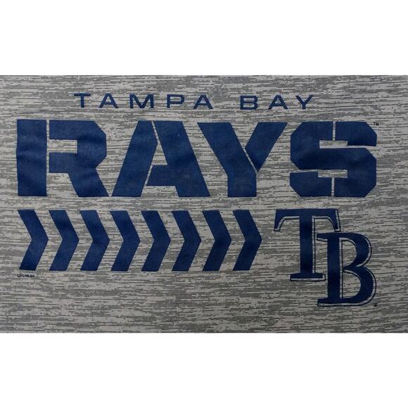 MLB Genuine Merchandise Tampa Bay Rays Pertormance Shirt. Men's Large. Gray - Picture 1 of 7